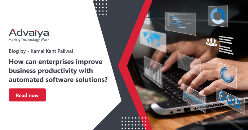 How can enterprises improve business productivity with automated software solutions?